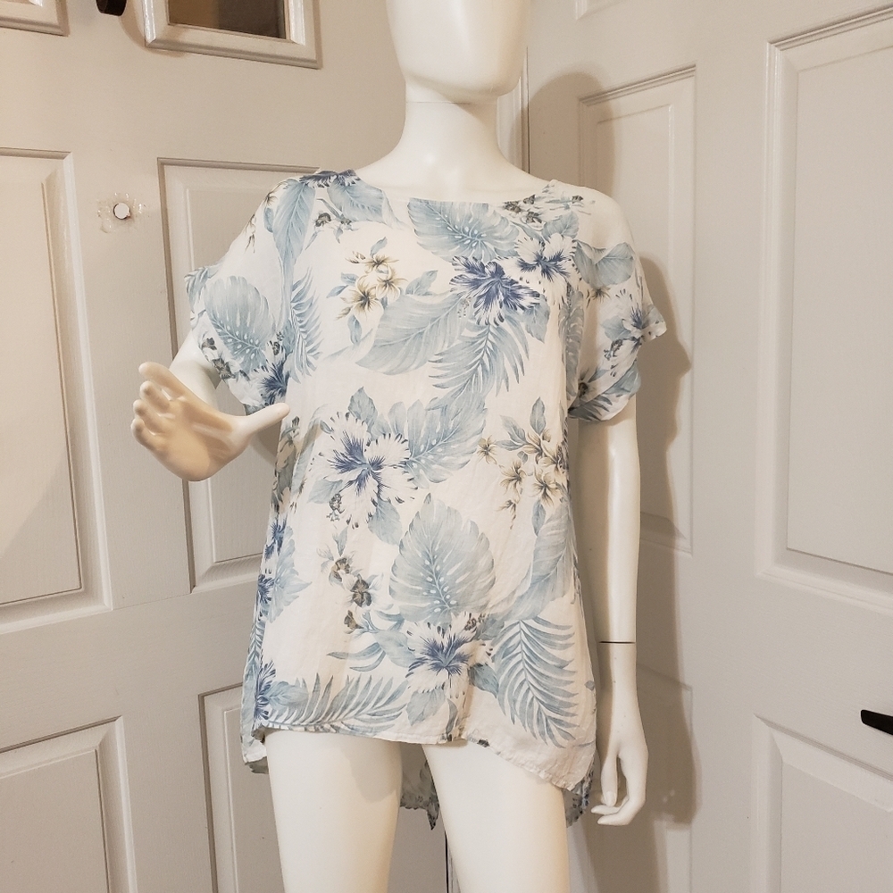 Terzo Millennio Made In Italy Soze Medium Floral Print Women's Top